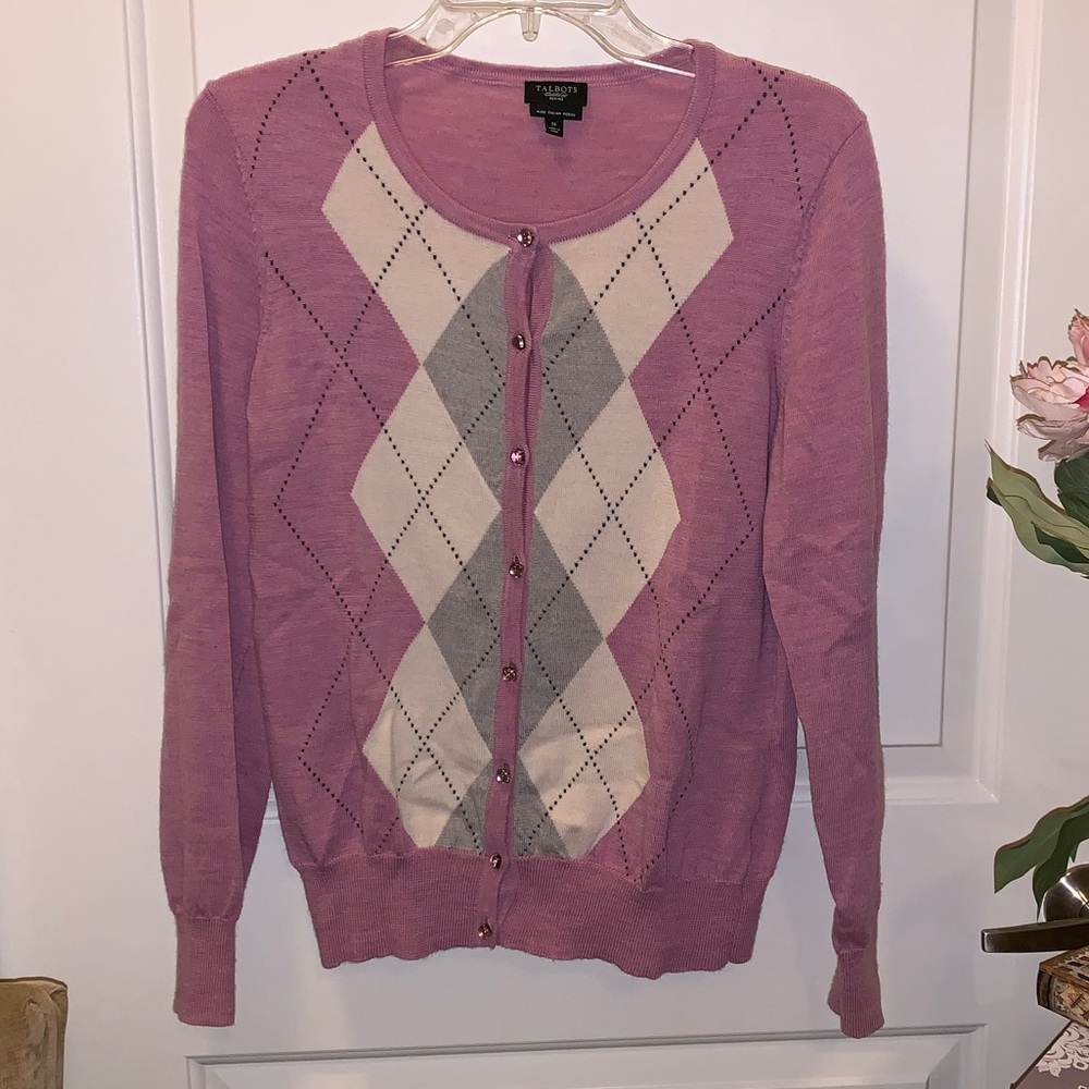 🎀 SALE BOGO - Argyle Talbot’s Wool Button Sweater